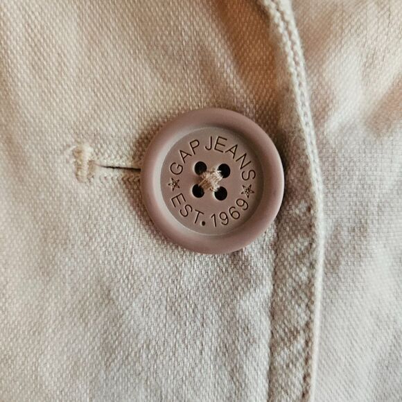 Gap Y2K Double Breasted Lightweight Stretch Peacoat - Size M - Picture 7 of 11